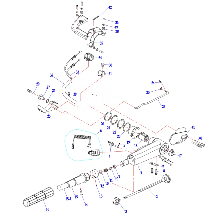 F20 Outboard Spare Parts: Steering Assembly F20 Outboard Spare Parts: Steering Assembly